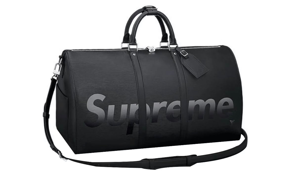 Supreme x Louis Vuitton Keepall Bandouliere Epi 55 Black