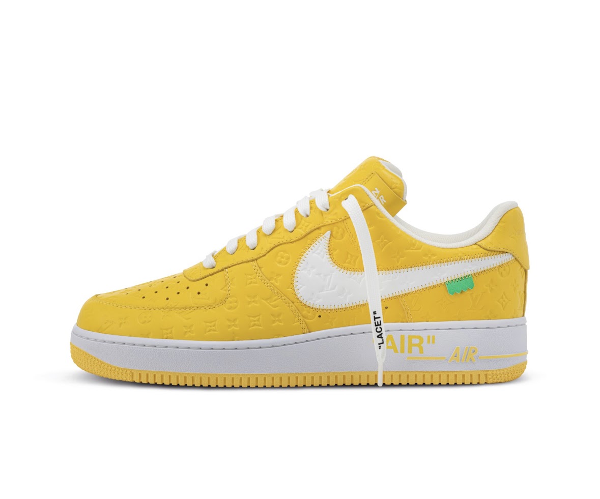 Louis Vuitton x Nike Air Force 1 Low F&F Yellow