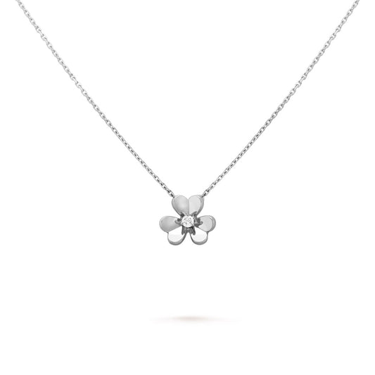 Van Cleef & Arpels Frivole Mini Model Pendant “White Gold / Diamond”