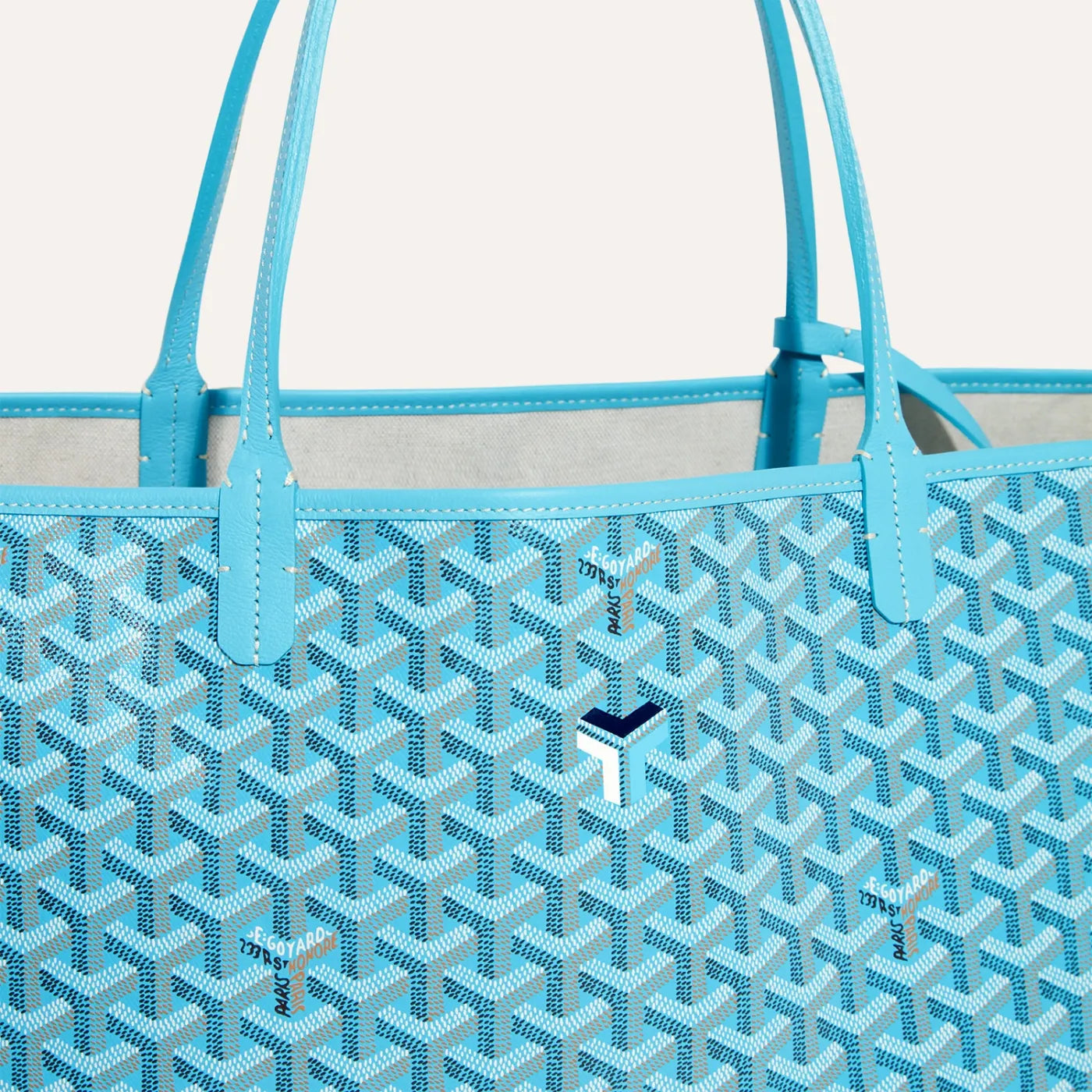 Goyard Saint Louis GM Tote Bag & Balise Beach Towel “Turquoise ...