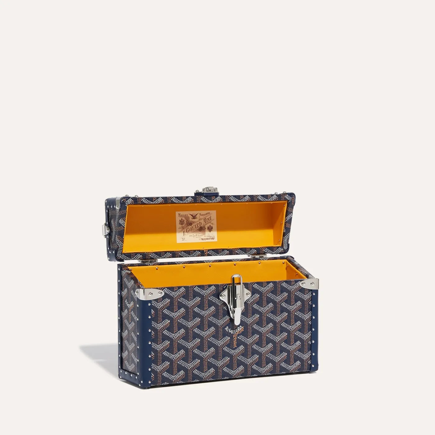 Goyard Cassette Trunk Bag "Navy Blue"