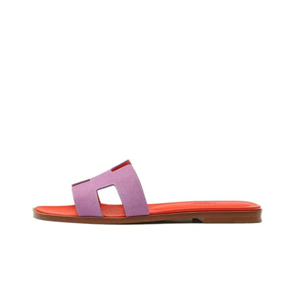 Hermes Oran Sandals “Red/Violet”