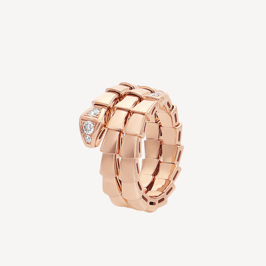 Bulgari Serpenti Viper Ring “Rose Gold / Diamonds”