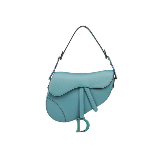 Dior Saddle Bag “Turquoise / Iridescent”