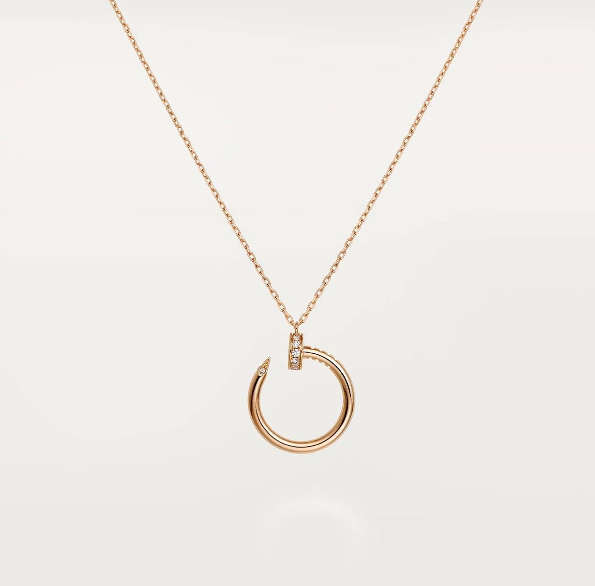 Cartier Juste Un Clou Necklace “Rose Gold / 14 Diamonds”