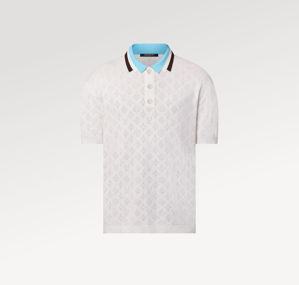 Tyler, The Creator x Louis Vuitton Monogram Pointelle Short-Sleeved Cotton Polo