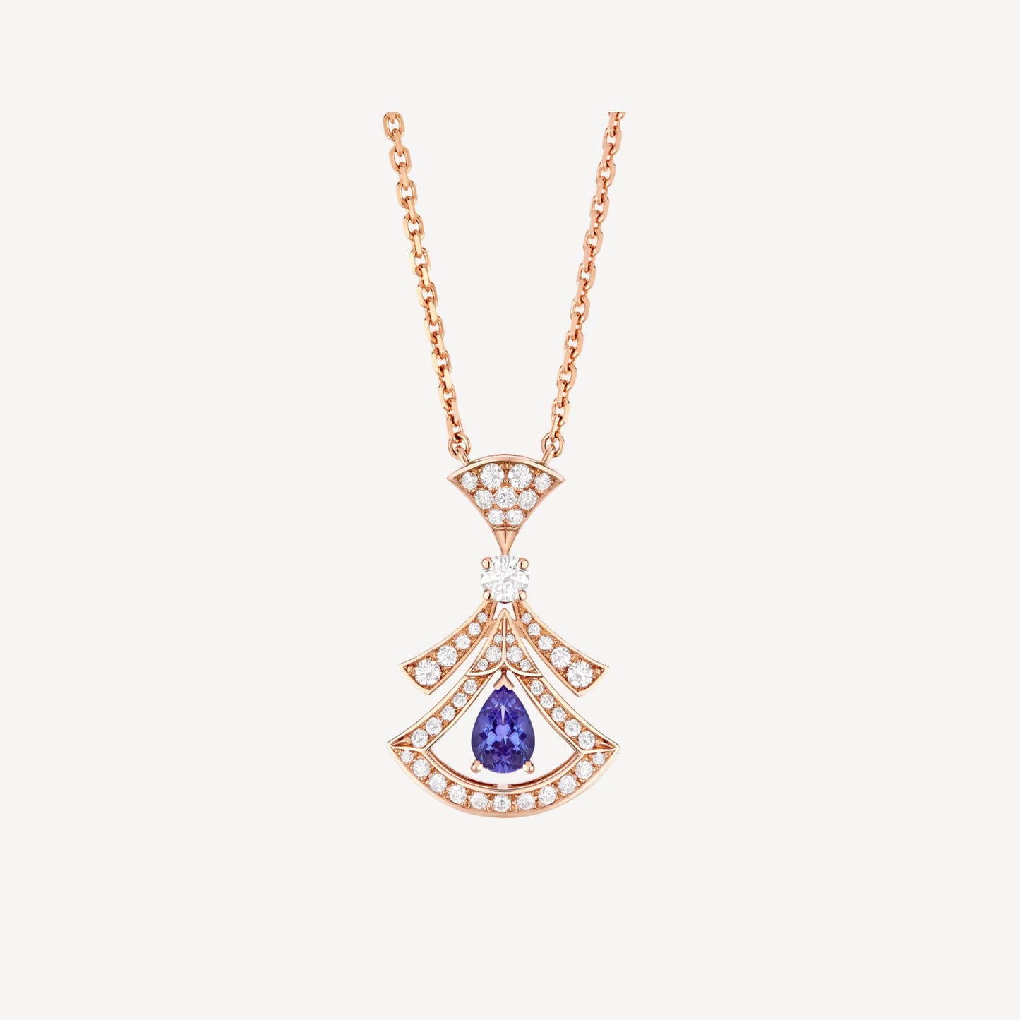 Bulgari Diva’s Dream Necklace “Rose Gold / Tanzanite / Diamonds”