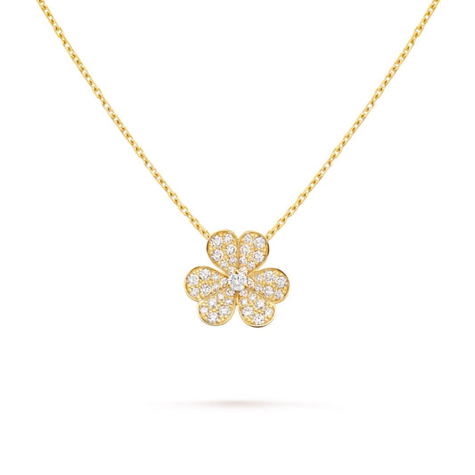 Van Cleef & Arpels Small Model Frivole Pendant “Yellow Gold / Diamonds”