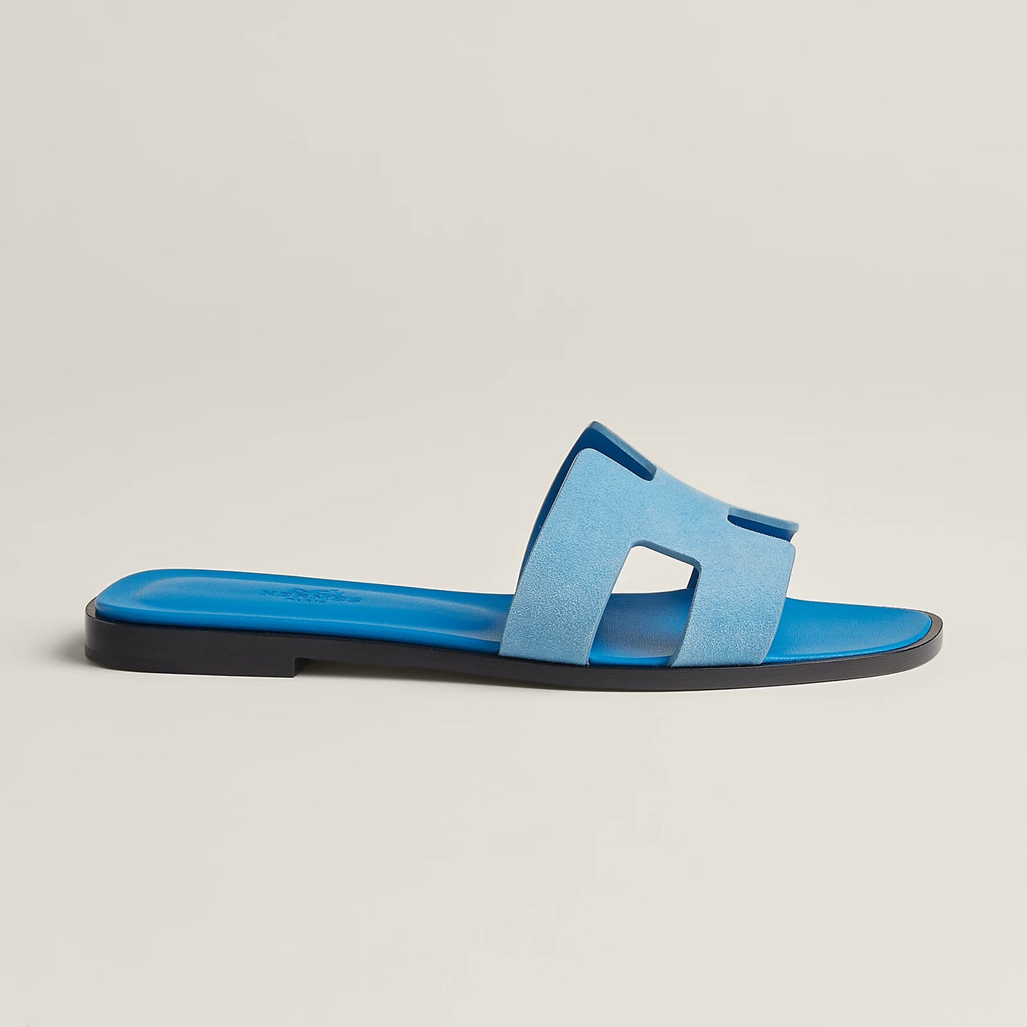 Hermes Oran Sandal “Bleu Cameo”