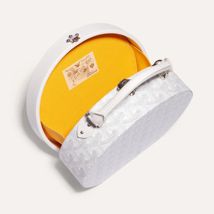Goyard Alto Hatbox Trunk Bag "White”