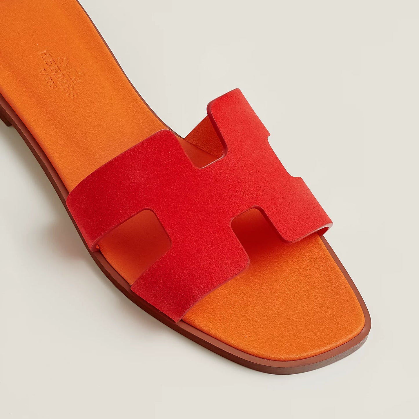 Hermes Oran Sandal “Rouge Écarlate”
