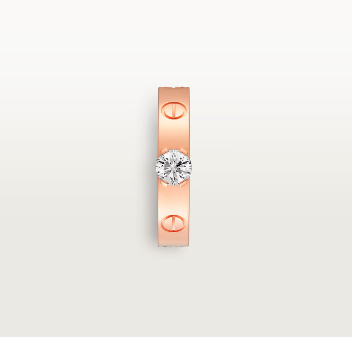 Cartier Love Solitaire Ring “Rose Gold / 1 Diamond”