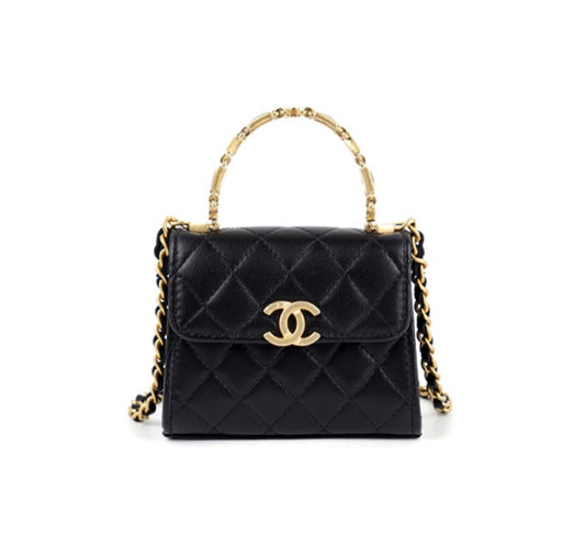 Chanel Kelly Handbag “Black & Gold”