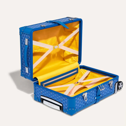 Goyard Bourgette Pm Trolley Suitcase “Blue”