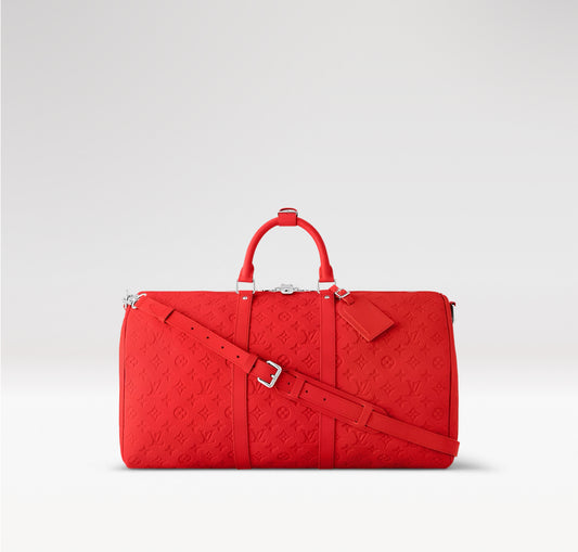 Louis Vuitton Keepall Bandoulière 50 Bag “Red”