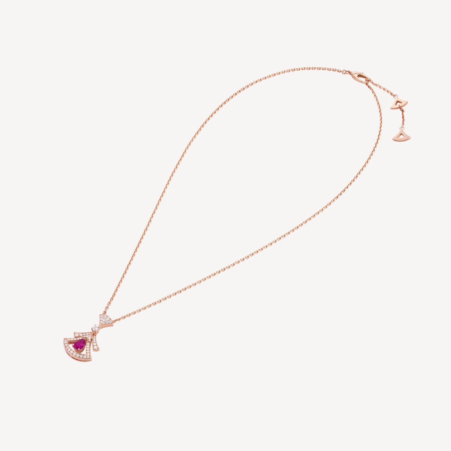 Bulgari Diva’s Dream Necklace “Rose Gold / Ruby / Diamonds”