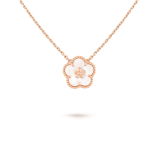 Van Cleef & Arpels Lucky Spring Plum Blossom Pendant “Rose Gold / White Mother of Pearl”