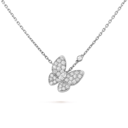Van Cleef & Arpels Two Butterfly Pendant “White Gold / Diamonds”
