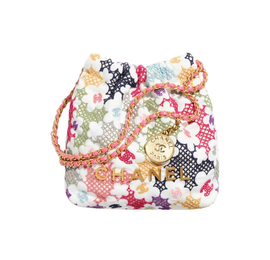 Chanel 22 Logo Bucket Bag “Floral Multicolour”