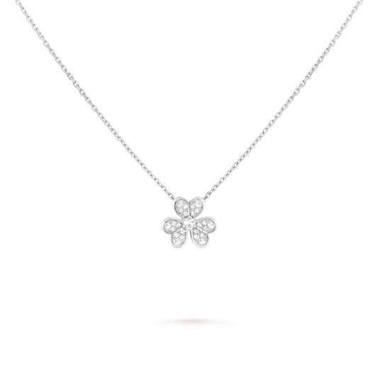 Van Cleef & Arpels Mini Model Frivole Pendant “White Gold / Diamonds”
