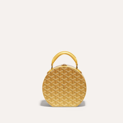 Goyard Alto Hatbox Trunk Bag "Yellow”