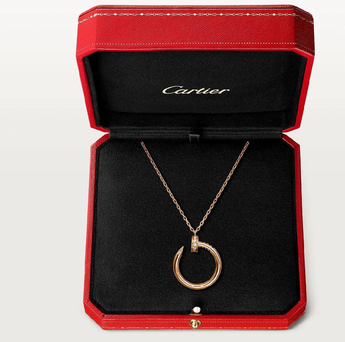 Cartier Juste Un Clou Necklace “Rose Gold / 14 Diamonds”