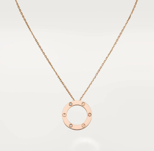 Cartier Love Necklace “Rose Gold / 3 Diamonds”