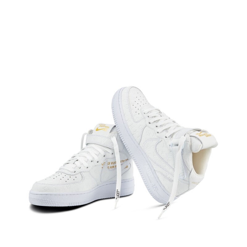 Louis Vuitton x Nike Air Force 1 Mid "White"