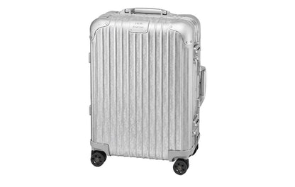 Dior x RIMOWA 4-Wheel Cabin Suitcase Aluminium Dior Oblique "Silver"