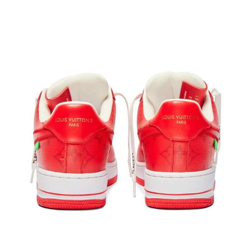 Louis Vuitton x Nike Air Force 1 Low "Red"