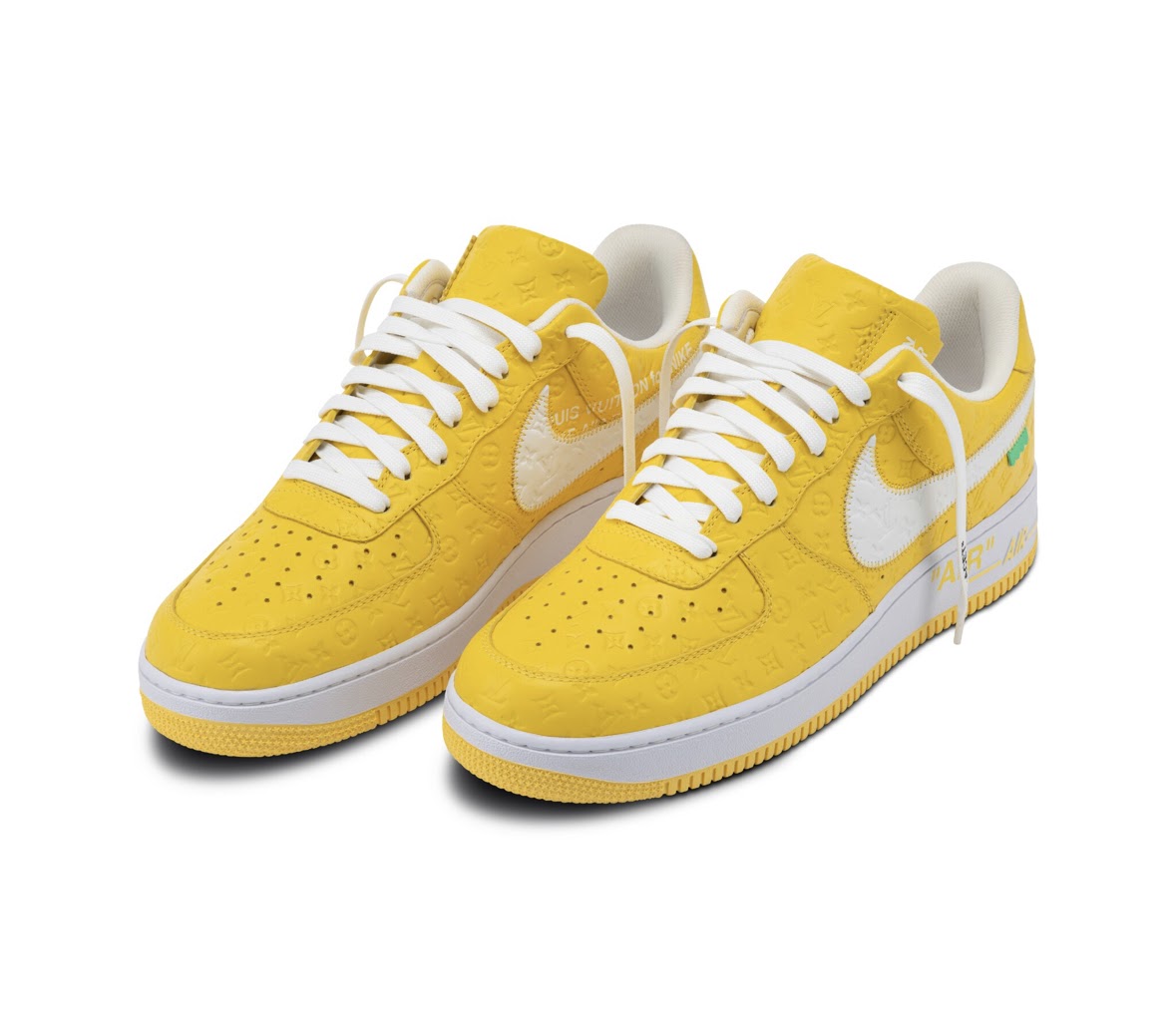 Up Close with the F&F Louis Vuitton x Nike Air Force 1 in Yellow
