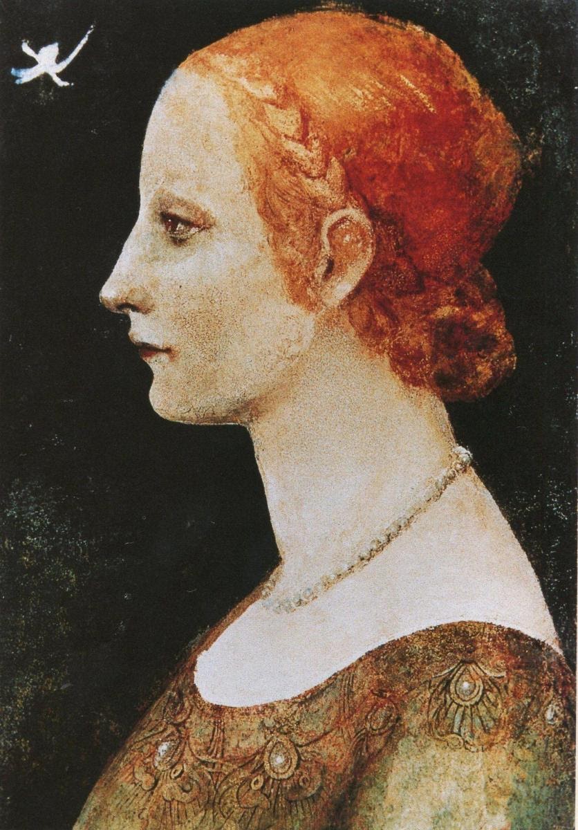 Leonardo Da Vinci "Profilo di giovane donna (Lucrezia Crivelli)"