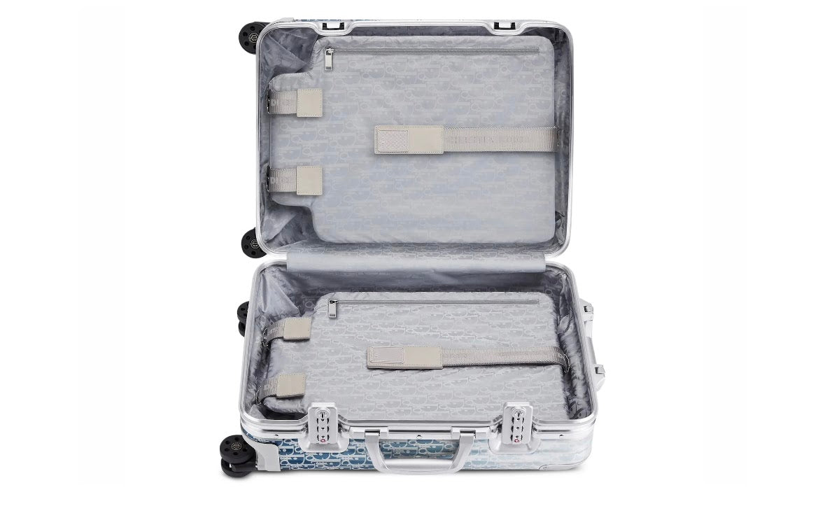 RIMOWA × DIOR Suitcase Carrycase Black Aluminum Body 92590027 35L