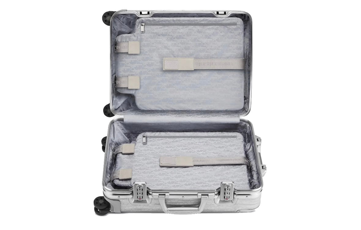 RIMOWA × DIOR Suitcase Carrycase Black Aluminum Body 92590027 35L