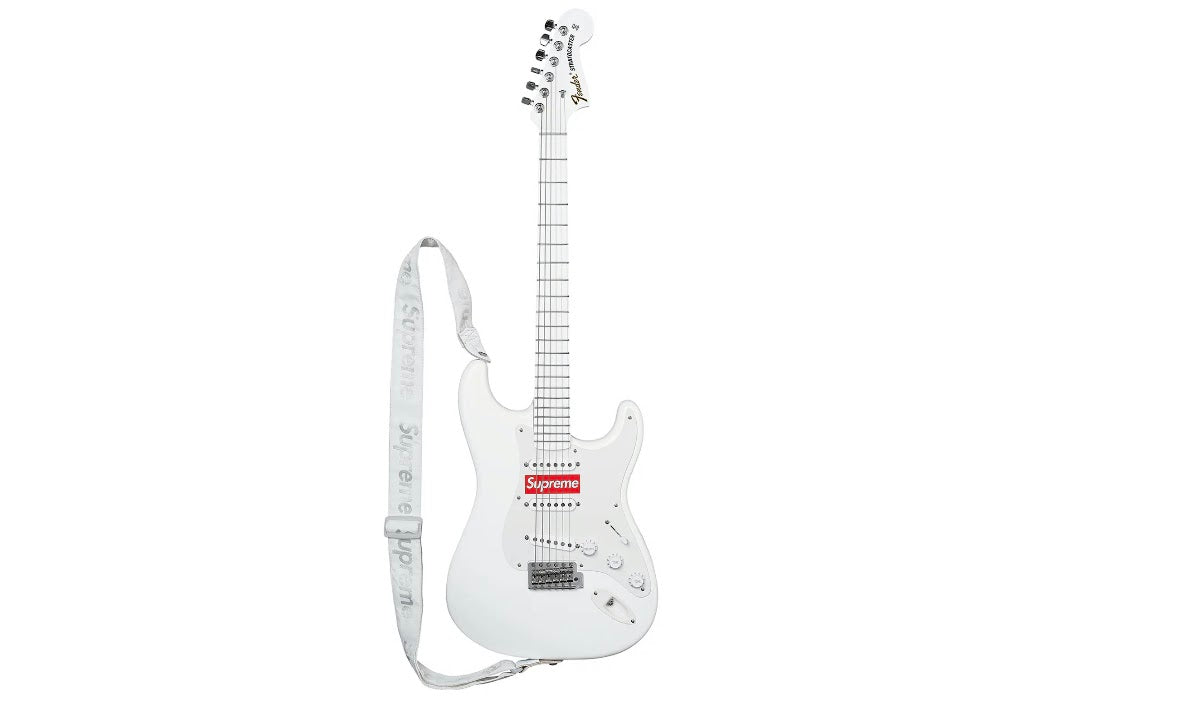 Supreme x Fender Stratocaster Electric Guitar "White"