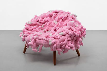 KAWS x Campana Companion Plush Chair "Pink"