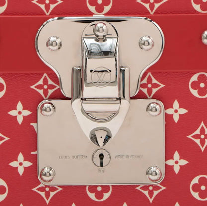 Louis Vuitton x Supreme Malle Courrier Trunk Monogram 90 "Red"