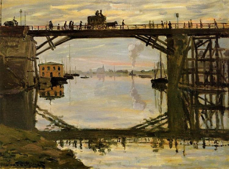 Claude Monet "The Wooden Bridge"
