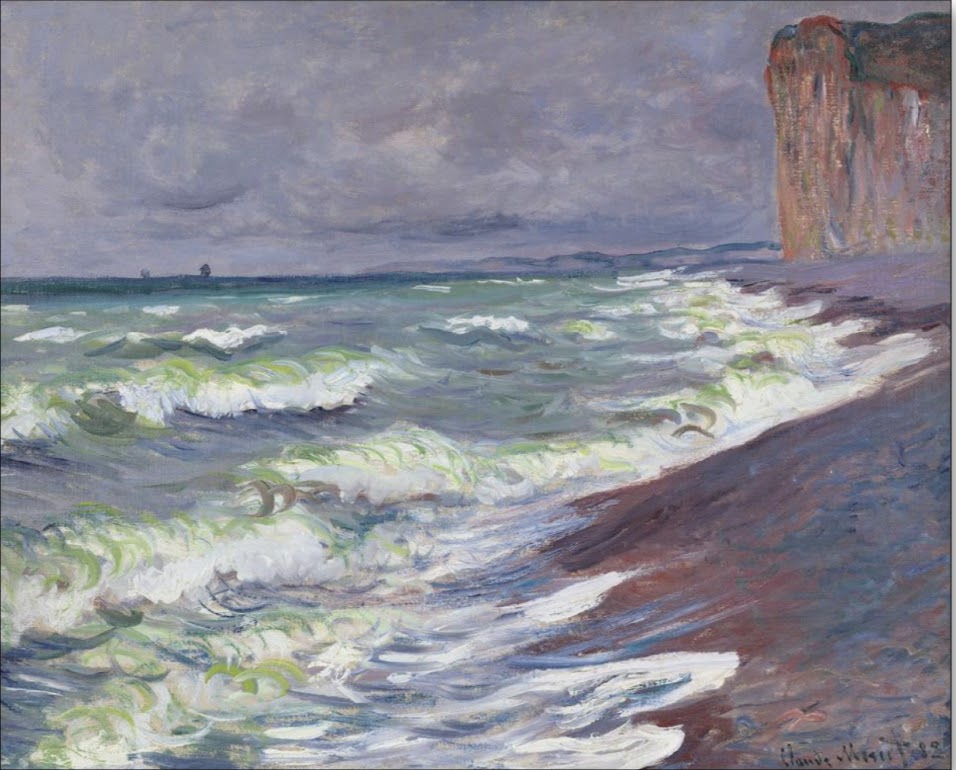 Claude Monet "Mer Agitee a Pourville"
