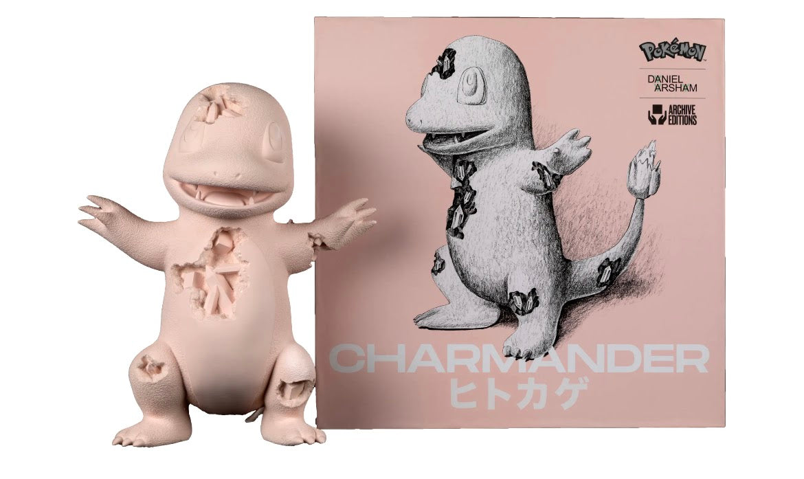 Daniel Arsham x Pokemon Crystalized Charmander Figure "Pink"