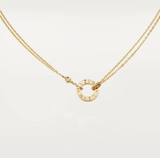 Cartier Love Necklace “Yellow Gold / 2 Diamonds”