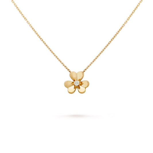 Van Cleef & Arpels Frivole Mini Model Pendant “Yellow Gold / Diamond”