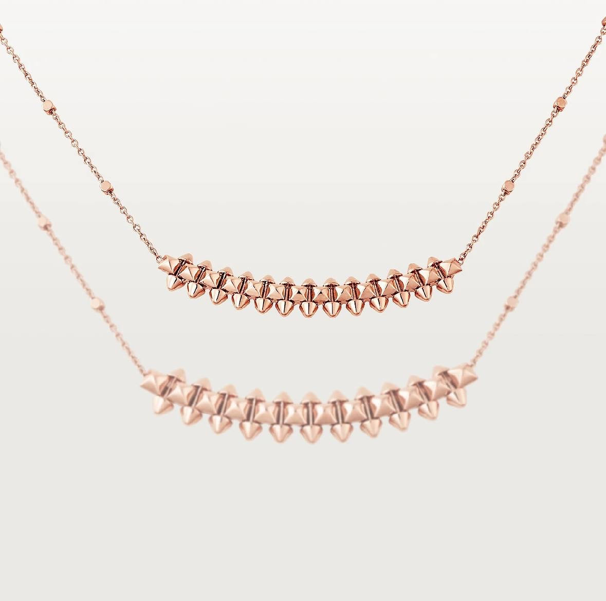 Cartier Clash Necklace, Small Model “Rose Gold”