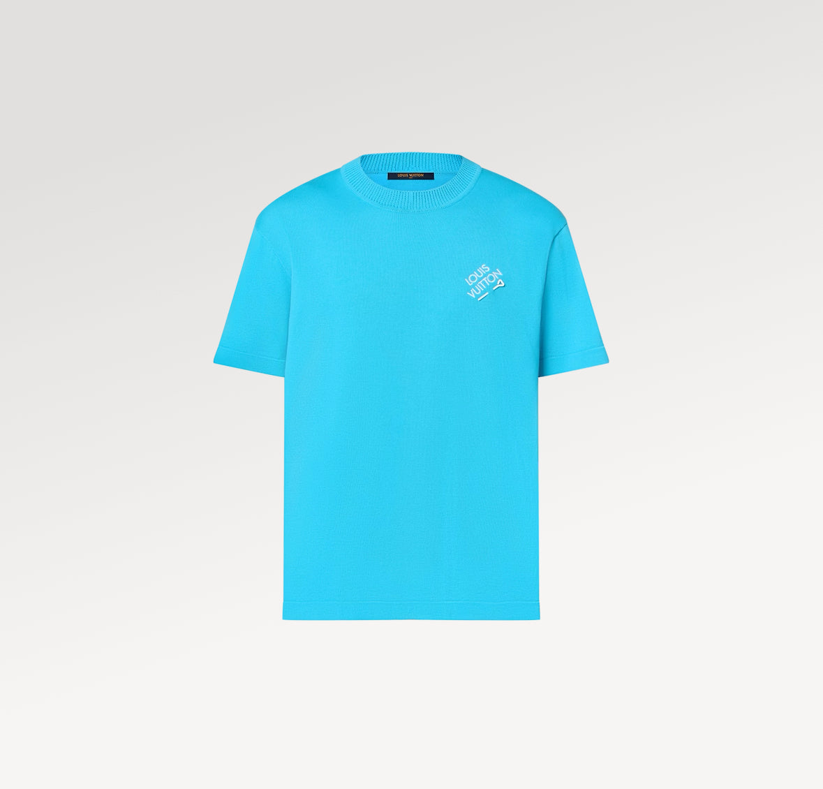 Tyler, The Creator x Louis Vuitton Embroidered Signature Short-Sleeved Cotton T-Shirt “Blue”