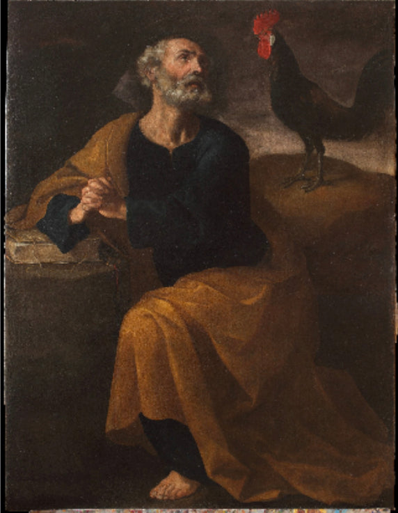 Caravaggio "San Pietro Penitente con il Gallo"
