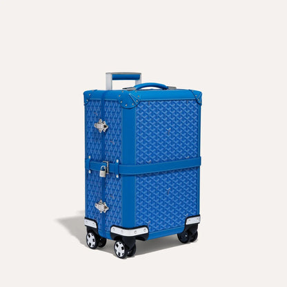 Goyard Bourgette Pm Trolley Suitcase “Blue”