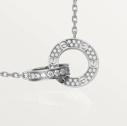 Cartier Love Necklace “White Gold / Diamond-Paved”