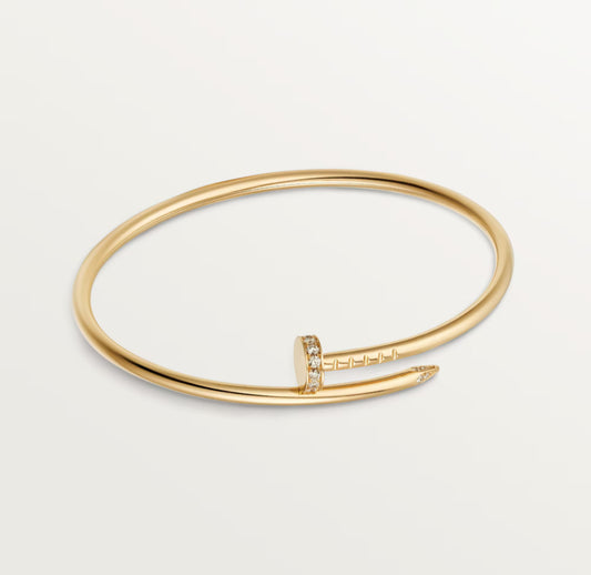 Cartier Juste Un Clou Bracelet, Small Model “Yellow Gold / 20 Diamonds”