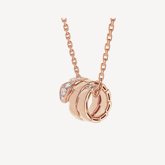 Bulgari Serpenti Viper Necklace “Rose Gold / Diamonds”