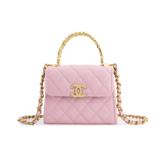 Chanel Kelly Handbag “Pink & Gold”